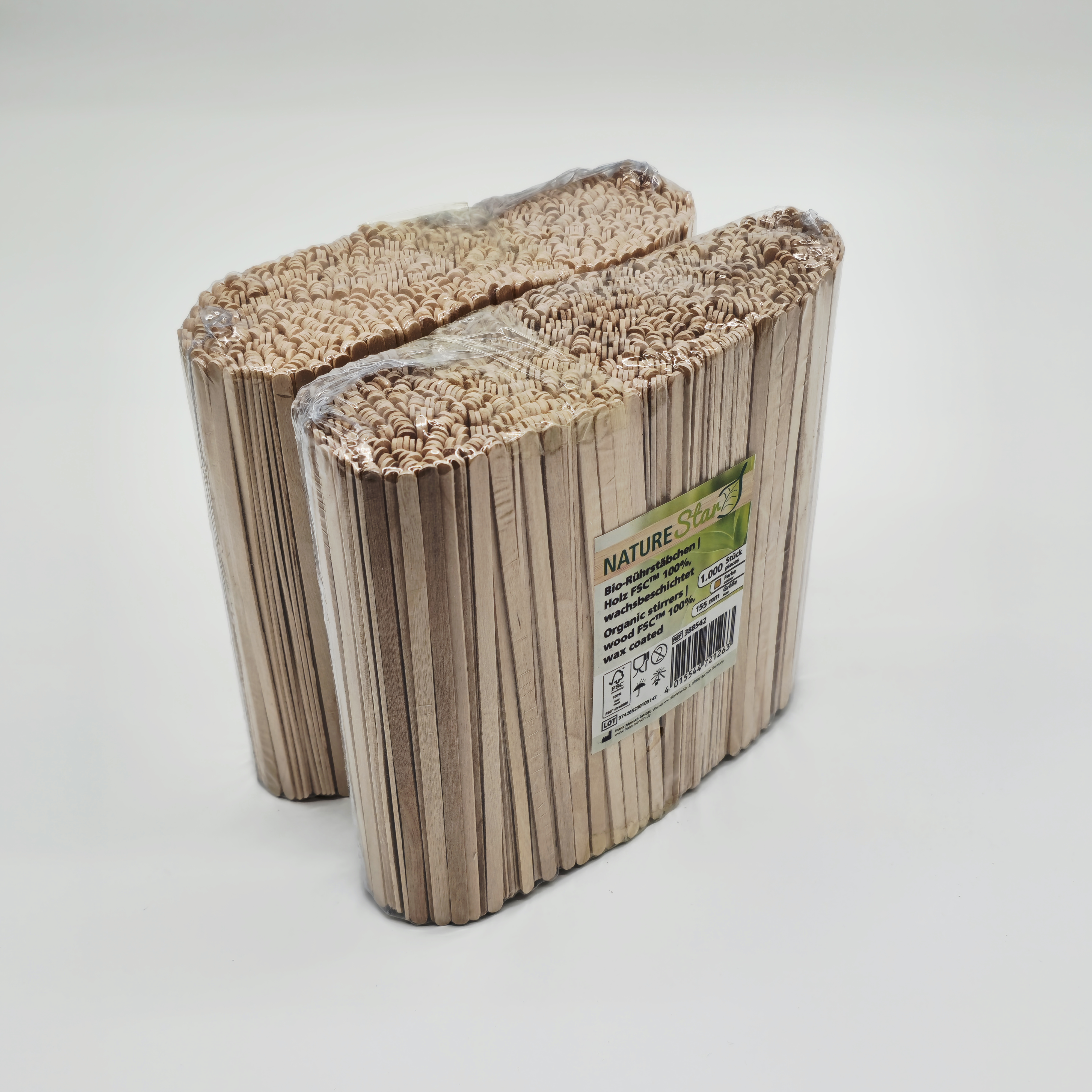 Bio Rührstäbchen Holz – 3000 Stück | Nachhaltige Rührstäbchen für Kaffee & Heißgetränke