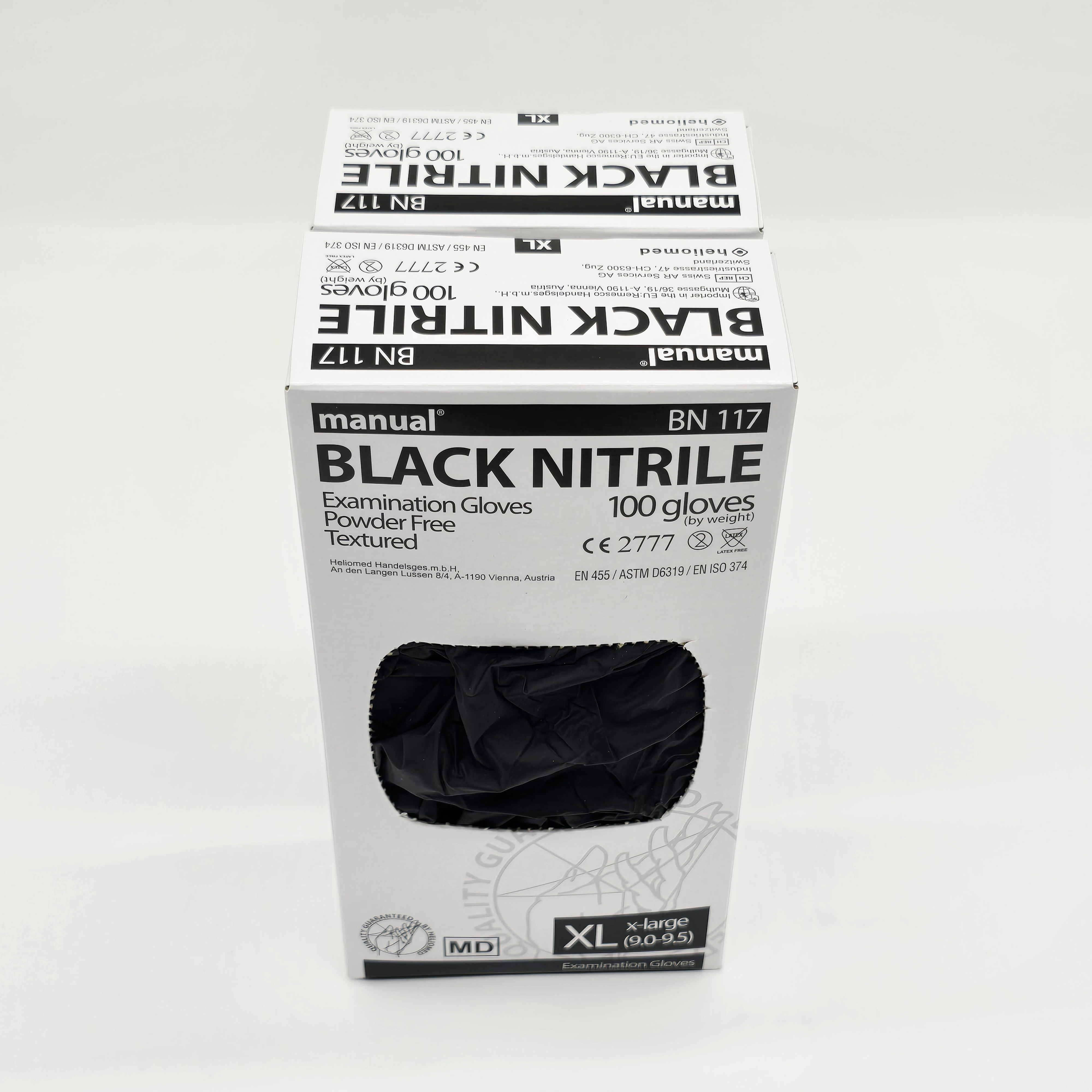 Nitrile Glove Black Manual (S / M / L / XL) – Palettenware 60 Kartons à 1.000 Stück – (20% Rabatt)