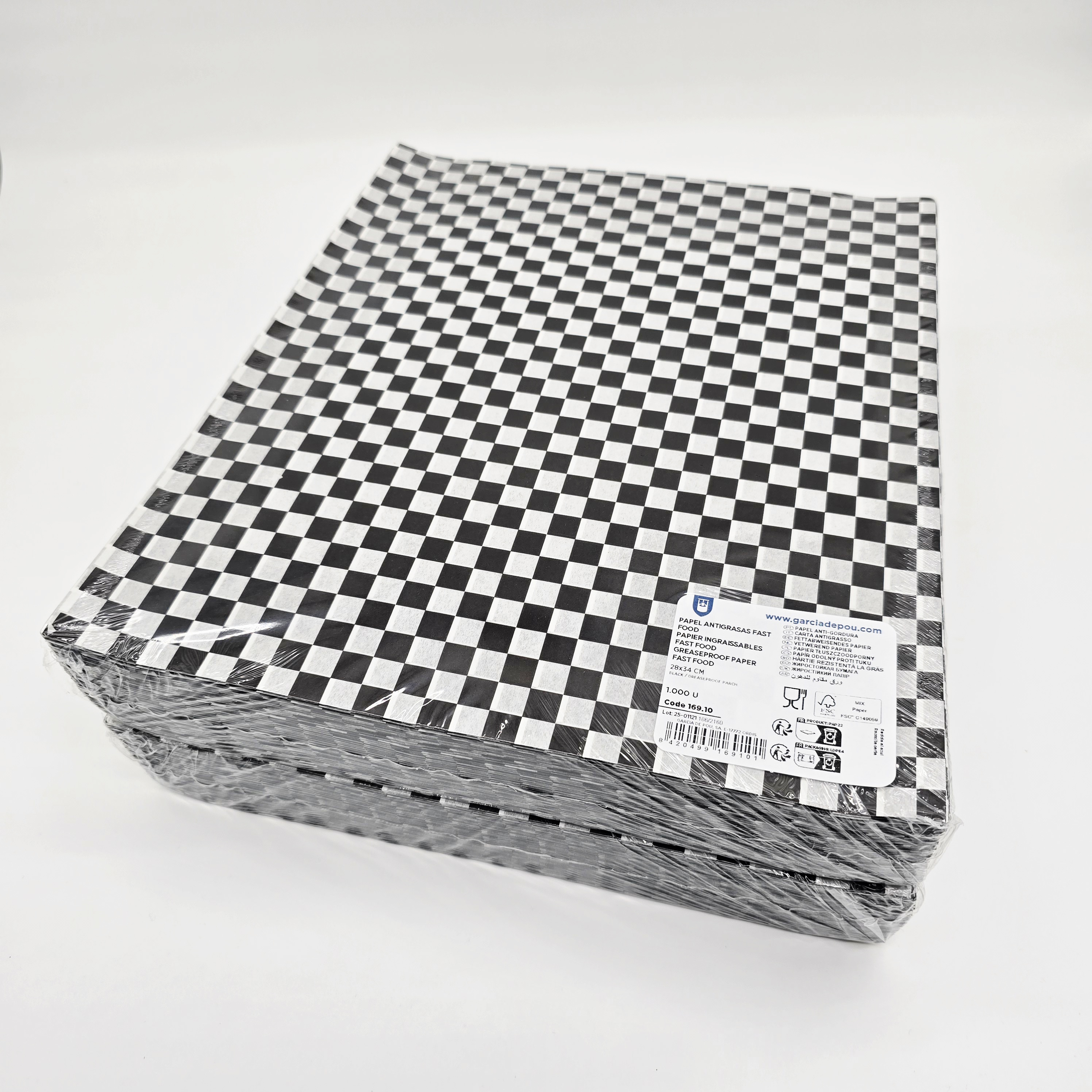 Fettabweisendes Papier für Teller – 1000 Stück | Einlegepapier für Gastronomie & Catering