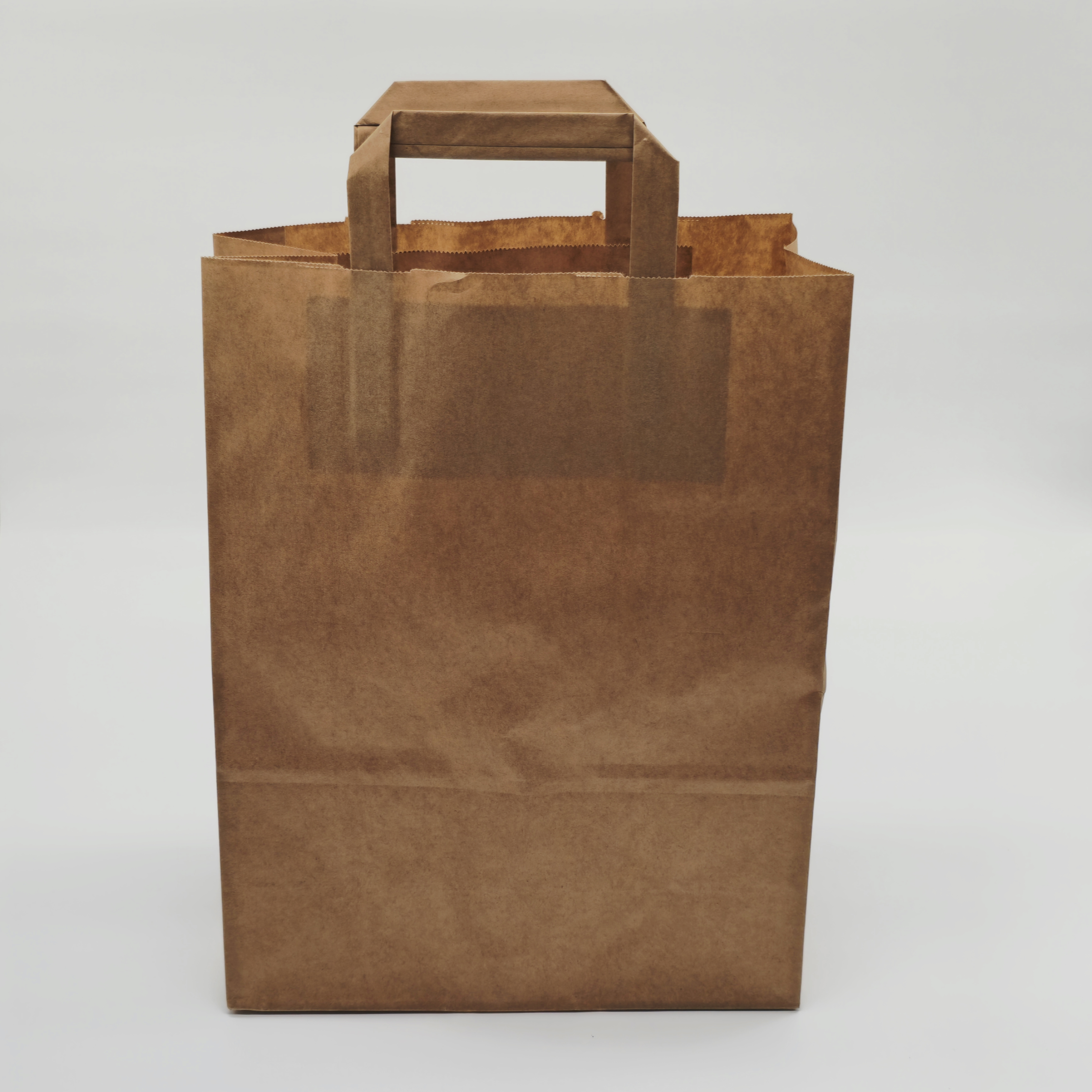 Papiertragetaschen Braun – 50 Stück | Nachhaltige Tragetaschen für Take-Away & Einzelhandel