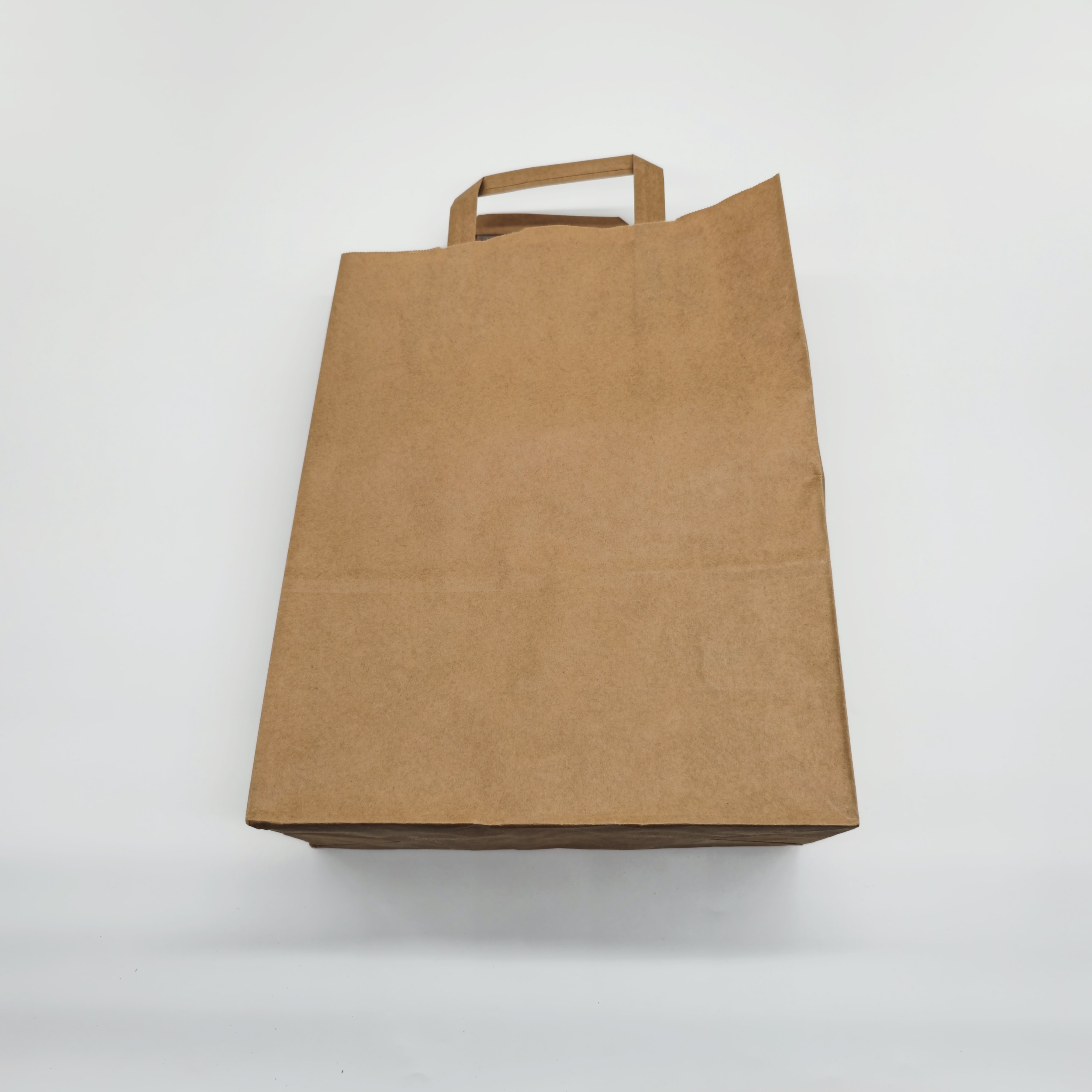 Papiertragetaschen Braun – 50 Stück | Nachhaltige Tragetaschen für Take-Away & Einzelhandel