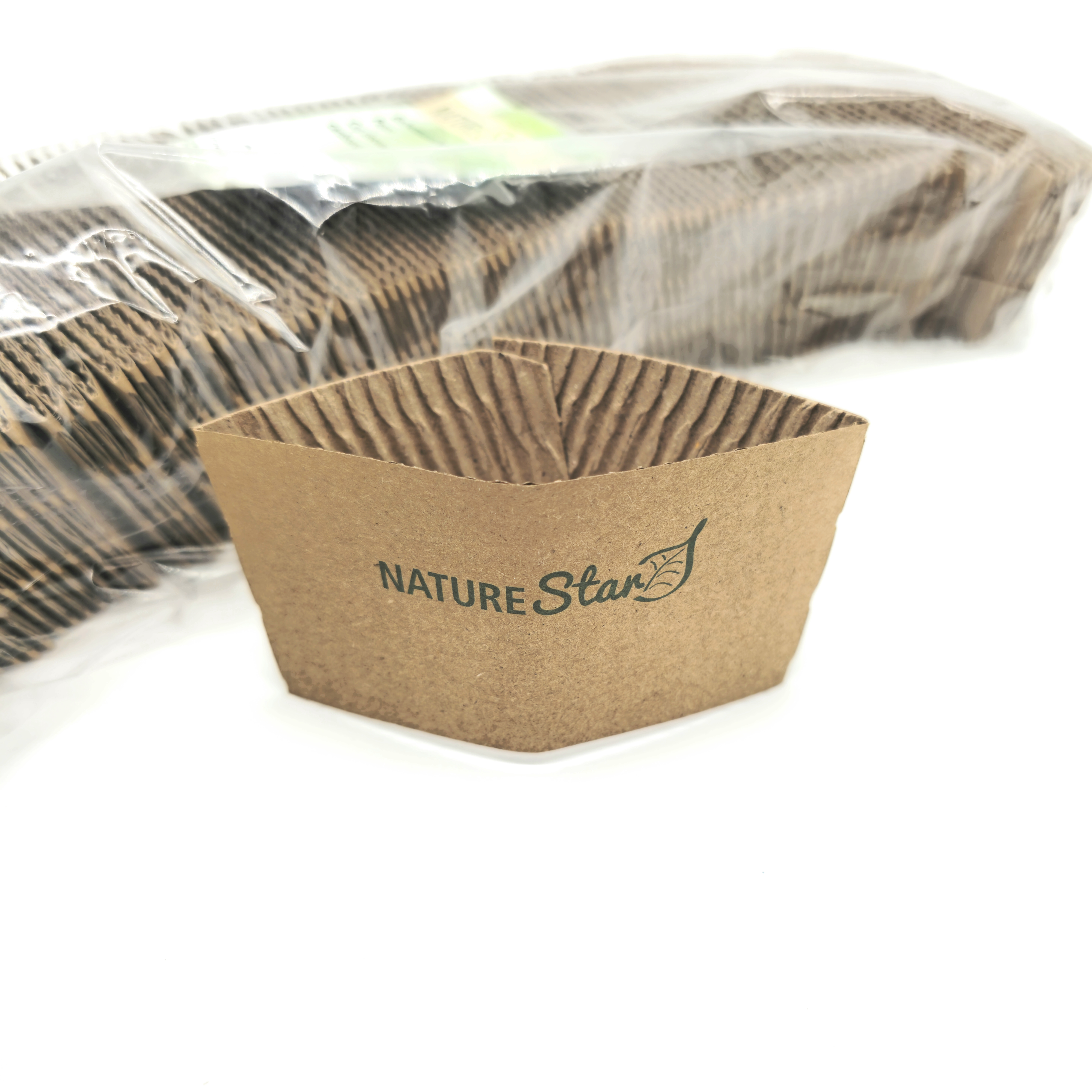 Bechermanschette – Karton, 500 Stück | Hitzeschutz für Coffee-To-Go-Becher