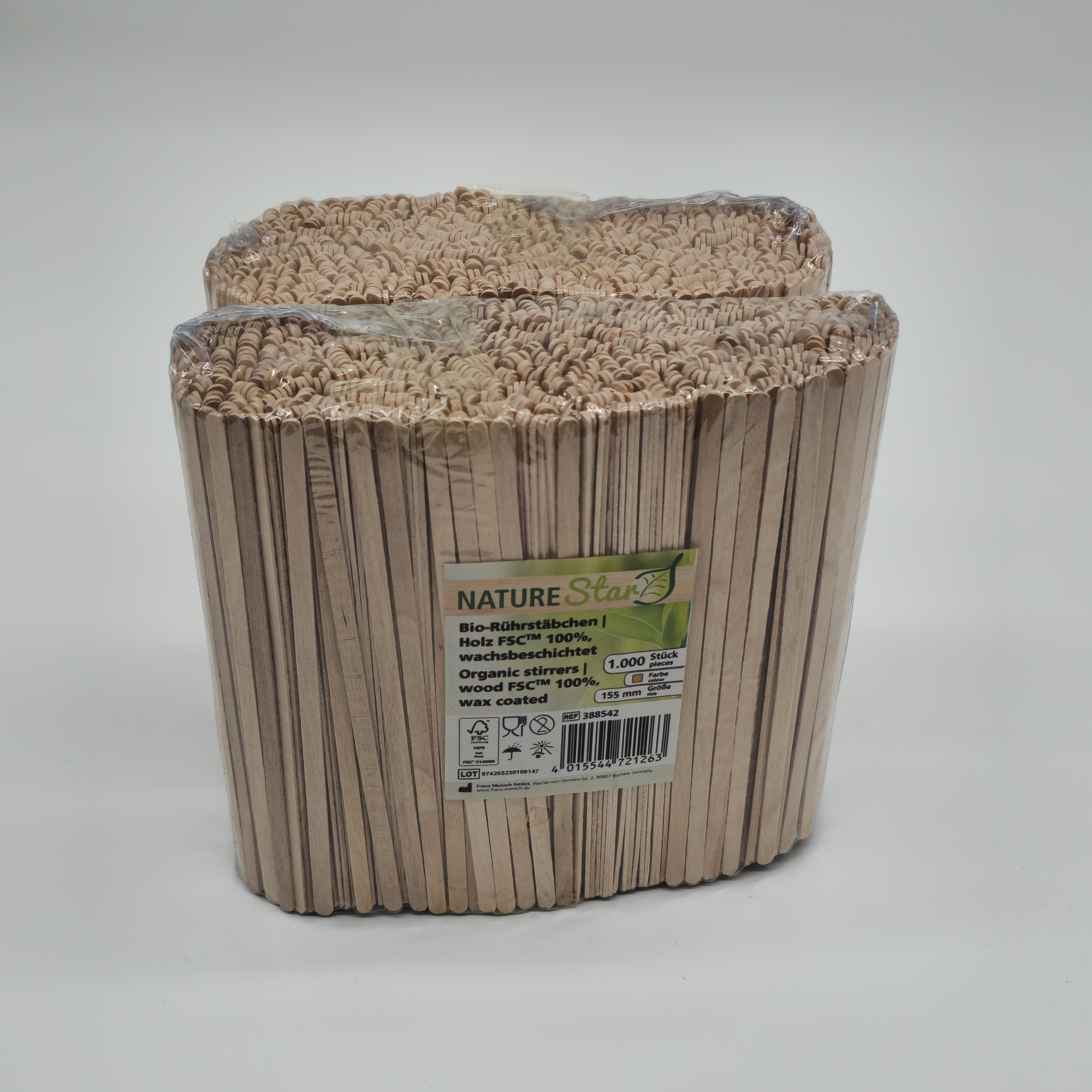 Bio Rührstäbchen Holz – 3000 Stück | Nachhaltige Rührstäbchen für Kaffee & Heißgetränke