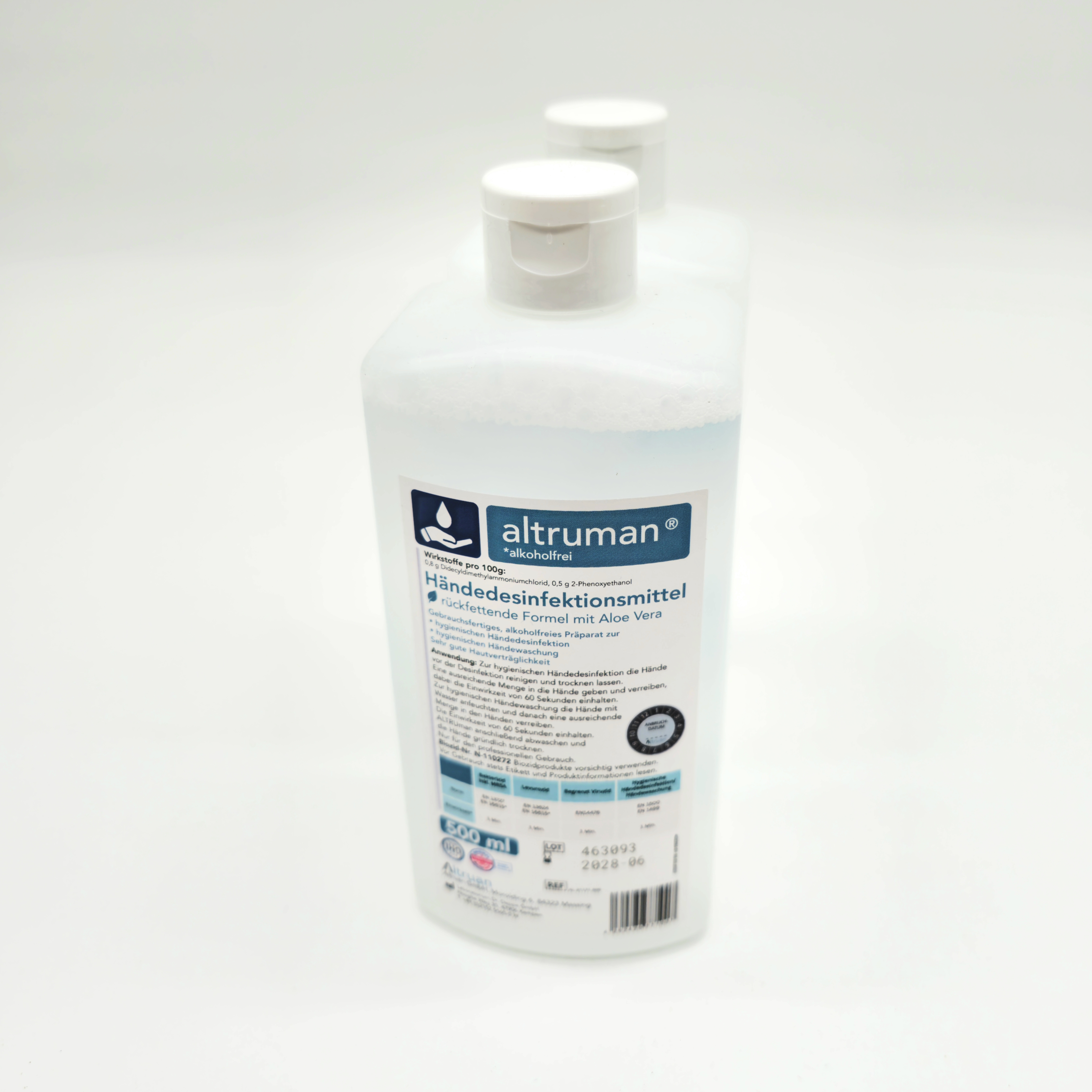 Händedesinfektion 500 ml – Gebrauchsfertig | Handdesinfektionsmittel für Büro, Pflege & unterwegs