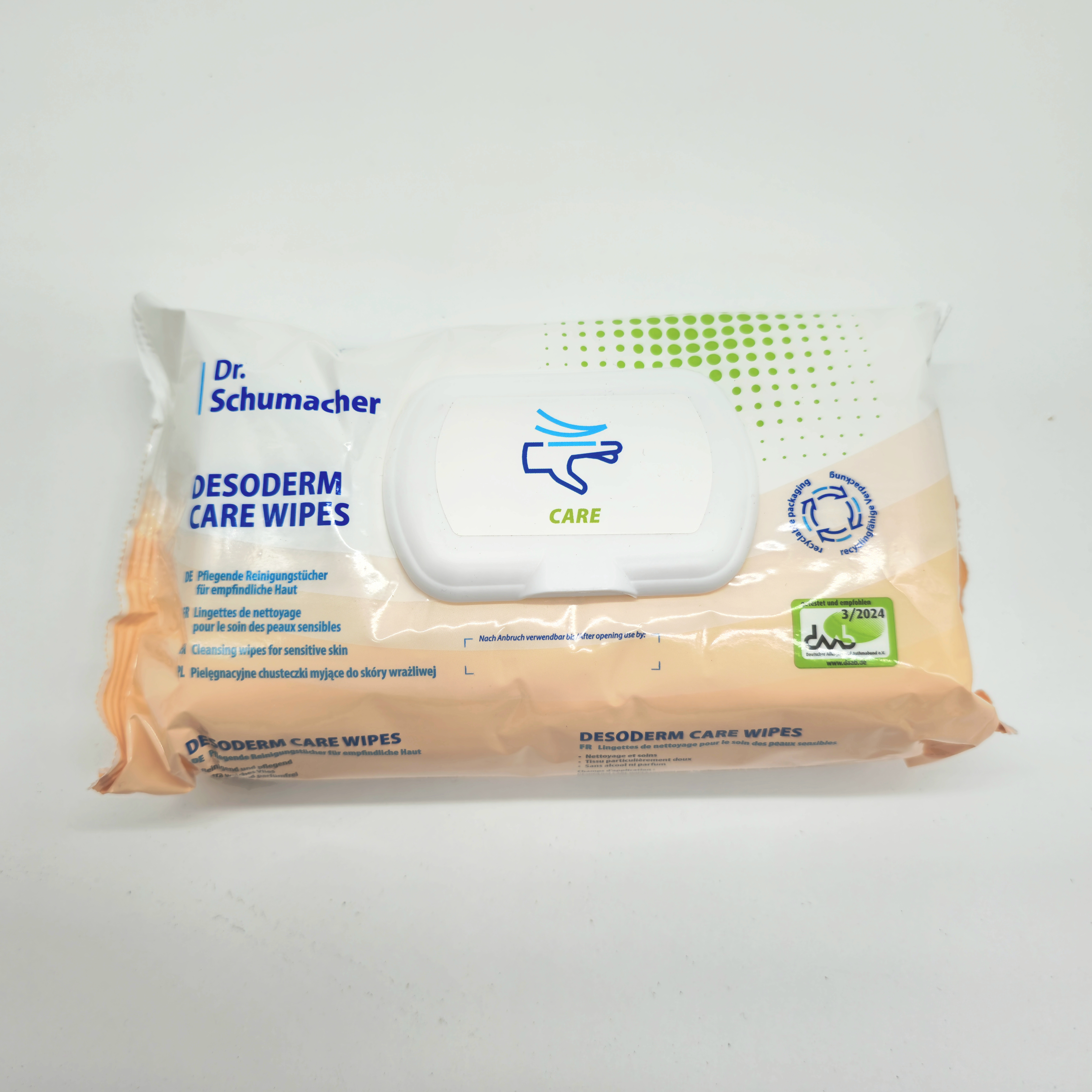 Desoderm Feuchttücher Care Wipes – 80 Stück | Desinfektionstücher für Hände & Flächen