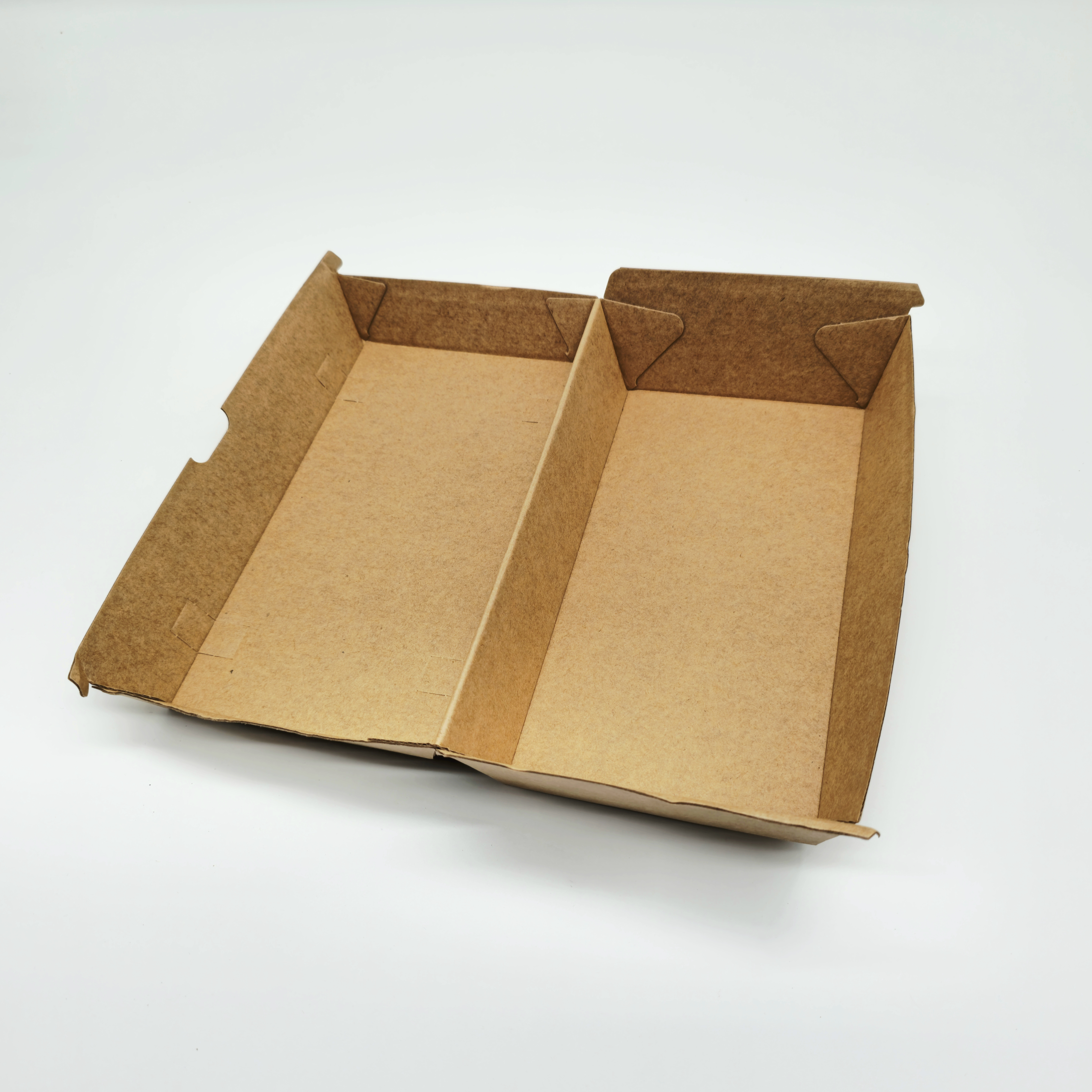 Take-Away Box mit Klappdeckel – Kraftkarton, 50 Stück | Menüboxen für To-Go & Lieferdienst